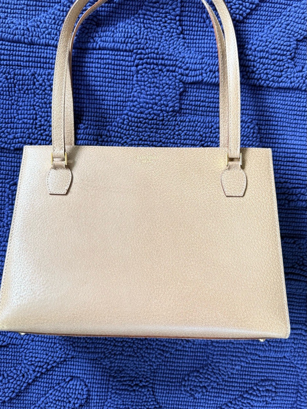 kate spade Metallic Cream Structured Shoulder Bag